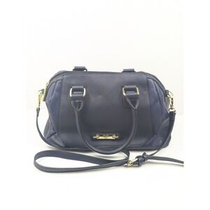V 1969 Italia‎ Blue Satchel Bag Crossbody Handbag Purse Gold Hardware